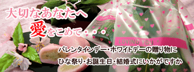 バレンタインデー・ホワイトデーの贈り物に！